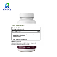 Capsules de pépins de raisin pour la santé vasculaire des adultes, soutien quotidien, végétaliennes, sans OGM, de fabrication OEM