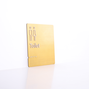 Biển Hiệu Chữ Nổi Bằng Kim Loại Tùy Chỉnh Biển Hiệu Tìm Lối Đi Nhà Vệ Sinh - Product Image 6