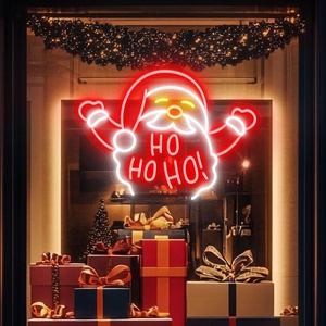 Enseignes électroniques au néon LED, Joyeux Noël, guirlande de Noël, chaussette cadeau, renne, Père Noël, enseignes pour événements au néon - Product Image 5