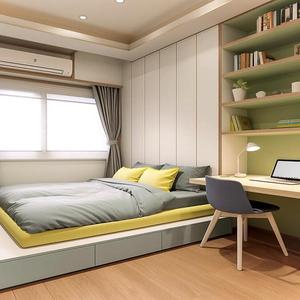 Cama Tatami Multifuncional de Nogal Personalizada con Gran Armario de Almacenamiento para Viviendas Tipo Townhouse, Espacio Multiusos para Dormitorio Familiar o de Invitados - Product Image 1