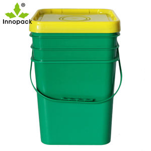 Fabrication chinoise avec couvercle, seau carré en plastique de 20l/5 gallons, vente en gros - Product Image 4