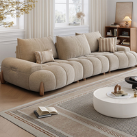 Trendiges Modernes Luxus-Cremeweiß Designer Wohnzimmermöbel Dreisitzer-Schlafsofa Komfortable Verstellbare Rückenlehne Umweltfreundlich