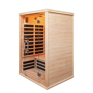 Two Person Modern Electric Steam & Infrared Sauna for Apartment Use with Control Panel - Product Image 2