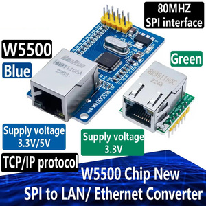 W5500 Chip SPI ke LAN/konverter Ethernet baru TCP / IP 51 / STM32 program kontroler mikro over - Product Image 1