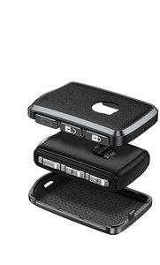 Custodia Protettiva in Lega di Alluminio per Chiavi Auto <span class=keywords><strong>Volvo</strong></span> <span class=keywords><strong>XC40</strong></span> V60 V90 XC60 XC90 S60 con Portachiavi e Accessori - Product Image 5