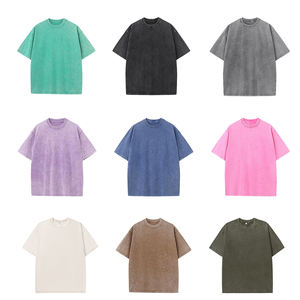 Atacado 230 Gsm Algodão Unisex Vintage Pedra Acid Wash T Camisas Unisex Tee T-Shirt Oversized Tshirt Homens - Product Image 2