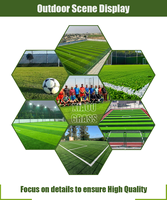 China Hochwertiges Zertifikat Fußballplatz Rasen 40mm 50mm 60mm Synthetic Football Frass Probe Outdoor für Play gournd