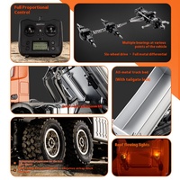 Camion benne RC Huina 1598 en métal à l'échelle 1:14 avec benne relevable, télécommande 2.4G, véhicule d'ingénierie, jouet de loisir