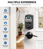 Serrure de porte intelligente Tuya avec contrôle par application pour portes en bois et en aluminium, déverrouillage à distance, serrure électronique