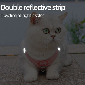 S'JOY Herbst-Winter Hundegeschirr-Set - Langlebiges Polyester mit Niedlichem Schnallenverschluss, Komfortable Stylische Leine für Kleine Haustiere - Product Image 5