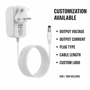 อะแดปเตอร์ไฟฟ้า 30W สำหรับสหราชอาณาจักร OEM ODM รับทำโลโก้ตามสั่ง MOQ ต่ำ ขายส่ง 18V DC สำหรับอุปกรณ์เสริมลำโพงอัจฉริยะ - Product Image 2