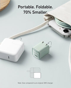 Cargador Rápido USB C <span class=keywords><strong>Anker</strong></span> <span class=keywords><strong>Nano</strong></span> <span class=keywords><strong>30W</strong></span> GaN Mini PD, Adaptador de Carga Compatible con iPhone 17/16/15, Samsung, Pixel, iPad, Switch - Product Image 6