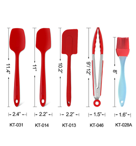 Espátula de silicona para glaseado de pastel resistente al calor para barbacoa personalizada de Navidad con <span class=keywords><strong>mango</strong></span> de Metal de plástico - Product Image 2