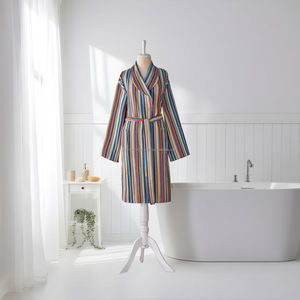 Peignoir unisexe 100% coton Best Seller Séchage rapide Vêtement de nuit d'été Tissu tissé respirant Léger Toute l'année ODM Fabriqué en Turquie - Product Image 4