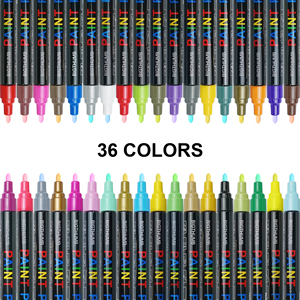 Vải Gốm Đánh Dấu Acrylic 18 Màu Bút Sơn Acrylic Đặt Cho Trẻ Em Vẽ Tự Làm - Product Image 6