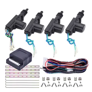 Universal Car Center Lock Motor Sistema De Bloqueo Central Solenoids 2 Wires Cables Cobierton Auto Central Locking System