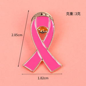 Broche <span class=keywords><strong>de</strong></span> Concienciación sobre el Cáncer <span class=keywords><strong>de</strong></span> <span class=keywords><strong>Mama</strong></span>, con Cinta Rosa, Esmalte Suave, Insignia Metálica - Product Image 5
