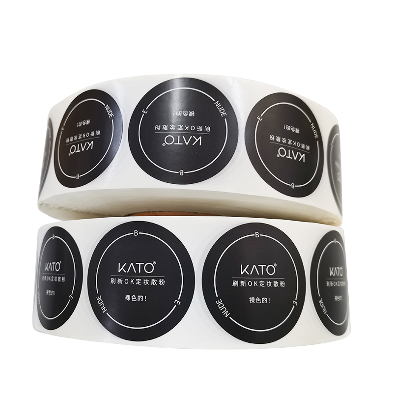 Custom Waterproof Autocollant Logo Adhesive Vinyl Sticker Synthetic Cosmetics Packaging Bottle Labels