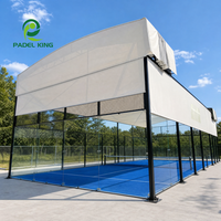 Structure de toit rétractable en membrane PVC pour arène sportive couverte avec structure en acier robuste pour les opérateurs de clubs et les installations d'entraînement en salle
