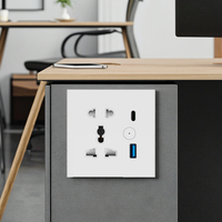 Prise murale USB, norme EU/UK, IP11, garantie 1 an, multiprise, interrupteur intelligent WiFi, protection enfant, télécommande, alimentation