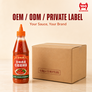 Salsa de Chile Dulce Tailandesa a Granel para Mojar Fideos y Salteados, con Sriracha y Mayonesa, Botella de 0.5kg, Venta al por Mayor - Product Image 4