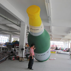 Inflatable Red Wine Bottle <b>Balloon</b> with Digital Printing Sun Resistant & Waterproof for Advertising Events - Product Image 1