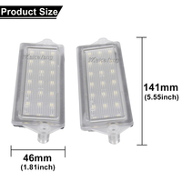 2Pcs LED Lampe de plaque d'immatriculation pour Hummer H2 2003-2007 Lampe de plaque d'immatriculation pour Cadillac Deville Seville OEM # GM15060514