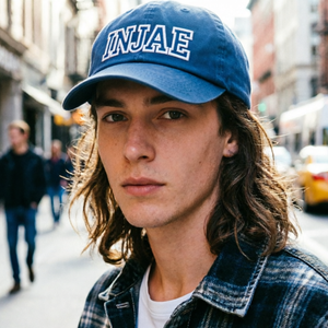 Gorra de Béisbol Azul Bordada, Ajustable con Hebilla Metálica, Gorra Deportiva de Seis Paneles, Gorra de Béisbol para Exteriores, Pesca, Senderismo, Casual - Product Image 4