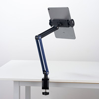Nouvelle conception, vente chaude, support de chevet en métal pour téléphone portable et tablette de 4 à 12 pouces, rotatif, réglable, pliable