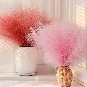 G213 Herbe de la <span class=keywords><strong>Pampa</strong></span> Artificielle Légère et Moelleuse Effet Roseau 43cm pour Remplissage de <span class=keywords><strong>Vase</strong></span>, Décoration Bohème pour la Maison, Composition Florale - Product Image 1