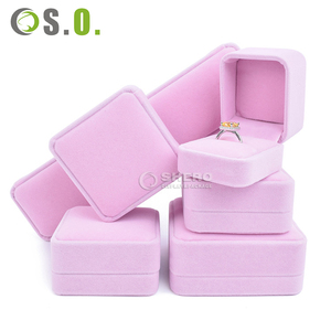 High Quality Velvet Jewelry Box Set for <b>Ring</b> Necklace Pendant Multiple Colors Available for Jewelry <b>Storage</b> And Display - Product Image 1