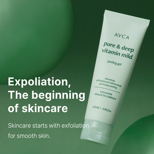 Gel Exfoliante AVCA Pure Deep con Vitamina y Enzima de Papaya 120ml, Suave, Tipo Gel, para Piel Sensible, Sin Irritación - Product Image 1