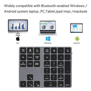 Aluminum Pc Numpad Calculator Wireless bluetooth Number Pad Rechargeable Numeric Illuminated Keypad - Product Image 2