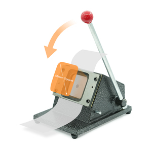 Hot bán Durable tùy chỉnh kích thước giấy Cutter vuông 50*50 mét DIY nhãn hiệu huy hiệu thẻ kim loại - Product Image 2