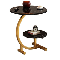 Table d'appoint ronde en bois moderne et luxueuse, amovible, petite, pour salon, chambre à coucher, table basse