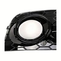 YW969 pour Audi A4B8 S4 08-12, cadre de phare antibrouillard en maille, grille inférieure, bande noire, grille inférieure en nid d'abeille, cadre de phare antibrouillard en maille