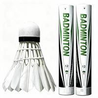 Volants de badminton hybrides en plumes de canard, lot de 12, légers, pour entraînement débutant, super durables, niveau tournoi, vol stable