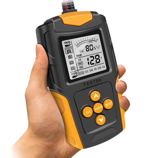 Hot Dropshipping 12V 24V Car Battery Tester LCD Battery Analyzer and Diagnostic Tool Comprehensive Car Battery Tester Tool