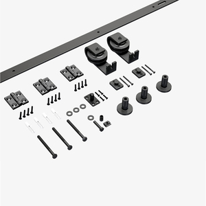 Vente en gros, quincaillerie de porte de grange coulissante intérieure en bois/<span class=keywords><strong>rouleau</strong></span> de porte coulissante - Product Image 1