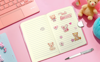 Carnet pour enfants A5 rose à couverture rigide avec fermeture magnétique et stylo – Vente en gros usine