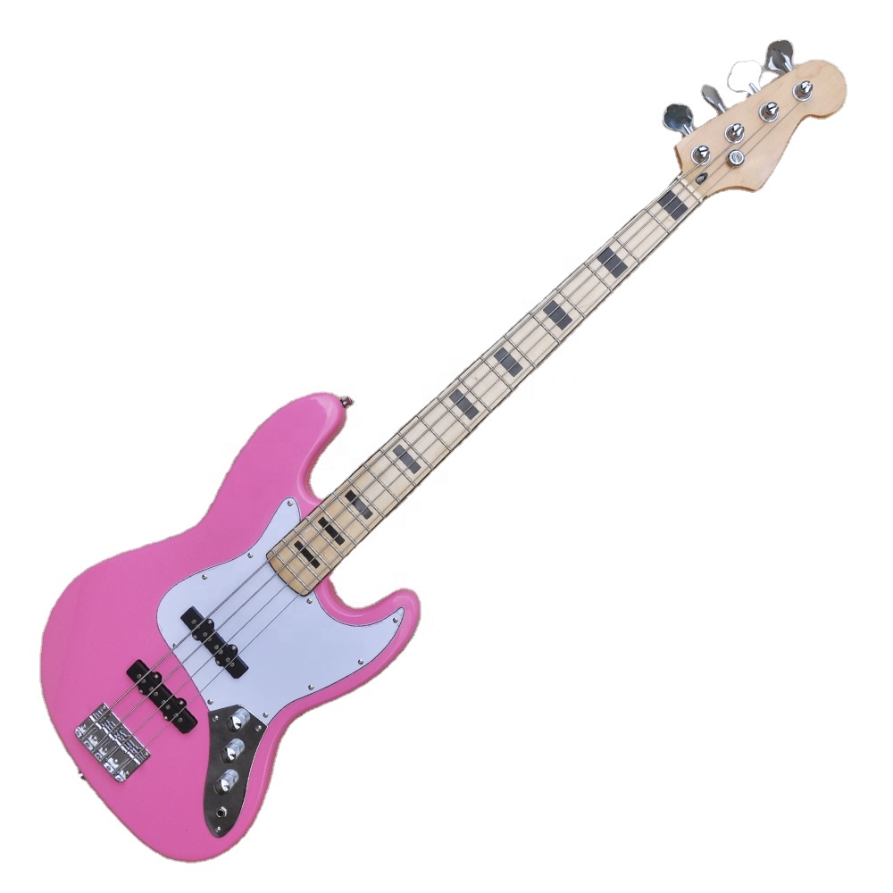 Flyoung Pink 4 Strings Electric Bass Guitar - Maple Neck