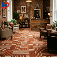 Alfombra de Hotel HJ Boutique, Alfombra Personalizada Impresa, Tufted, de Polipropileno/Nailon, con Respaldo Antideslizante, Clase B1 Ignífuga, de Pared a Pared
