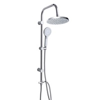 Colonne de douche en laiton chromé, ensemble de mitigeurs d'eau, système de douche de salle de bain au plafond, ensemble de robinets de baignoire, ensemble de douche double pluie, vente en gros