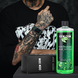 Forniture per la cura del <span class=keywords><strong>tatuaggio</strong></span> pulizia profonda illuminante personalizzato post-trattamento lavaggio sapone verde <span class=keywords><strong>tatuaggio</strong></span> - Product Image 2