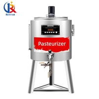 Cuve de stérilisation par lots pour jus et lait de soja, pasteurisateur professionnel de 100 litres pour blancs d'œufs