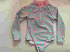 Fábrica Niños Niñas Trajes de baño Personalizado Playa Coco <span class=keywords><strong>Palma</strong></span> Estampado Manga larga Cremallera Body Bikinis Traje de baño - Product Image 5