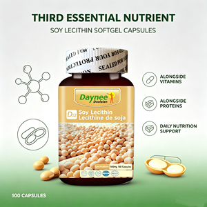 Cápsulas de Lecitina de Soya Winstown 500mg, 100 Unidades, Cuidado Vascular, Suplemento para la Salud Cerebral, para Personas de Edad Media y Mayores - Product Image 5