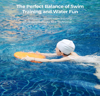 HAGUL X1 Jouet aquatique 2-en-1 pour enfants Planche flottante EPP Pistolet à eau électrique Planche d'entraînement à la natation 4-10 ans