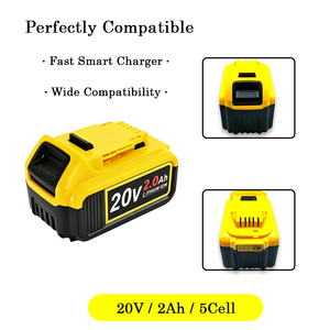 Bateria Recarregável de Multi-Proteção 20V/5Ah para Serra Circular, Serra Sabre e Ferramentas de Soprador de Neve/Pó - Product Image 1