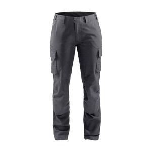 BLAKLADER - 710613449600C32 <b>Women</b>’s Industry trousers stretch Mid <b>grey</b> - EAN 7330509865224 WORK TROUSERS <b>CARGO</b> WORK TROUSERS - Product Image 1